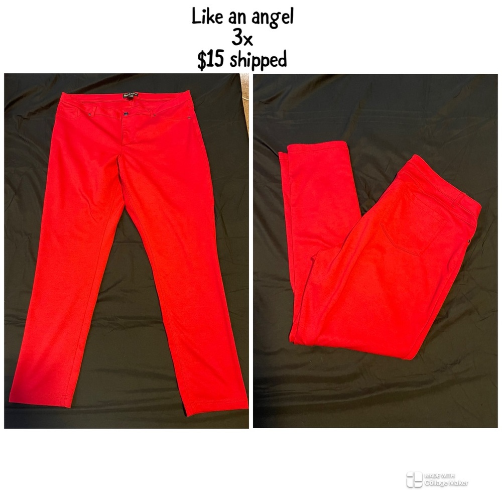 Vibrant Red Pants